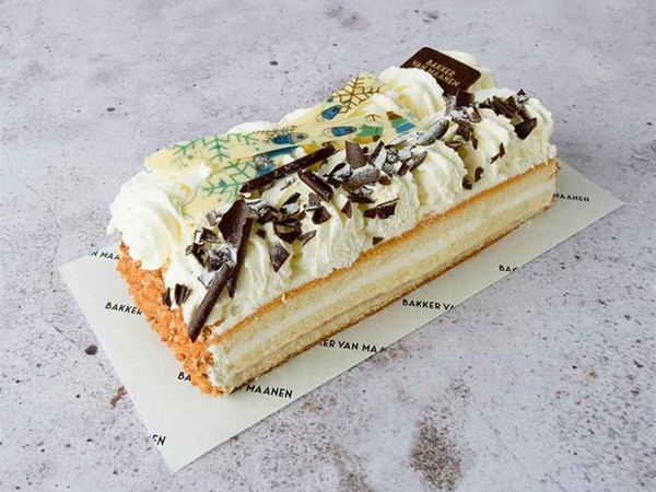 Winterse slagroomschnitte